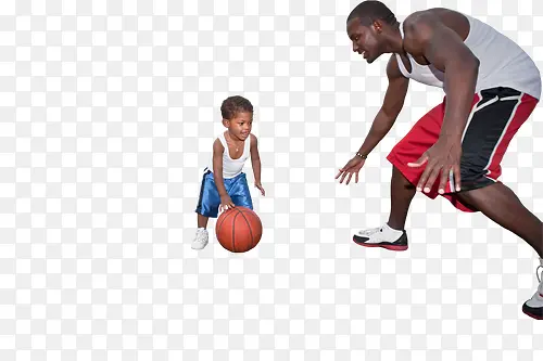 打篮球的孩子