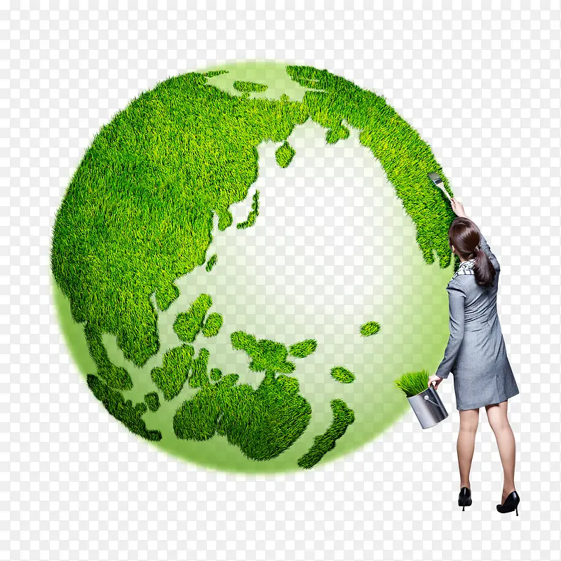 用绿色植物刷地球