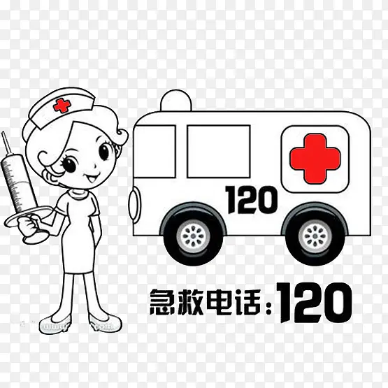 急救车 救护车 红色十字