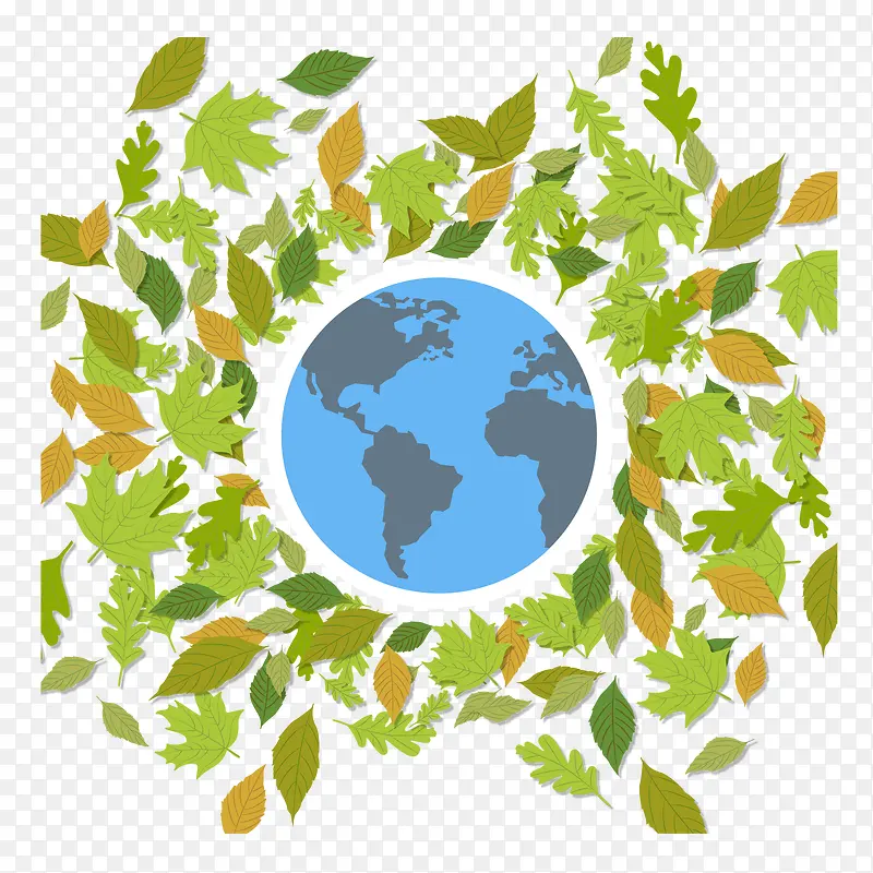 世界环境日绿色树叶