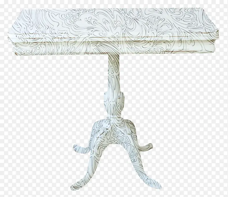 花纹立式桌子