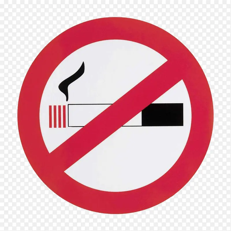 卡通禁烟标志