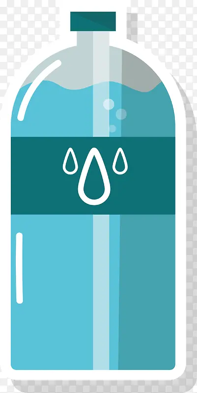塑料水瓶矢量图标