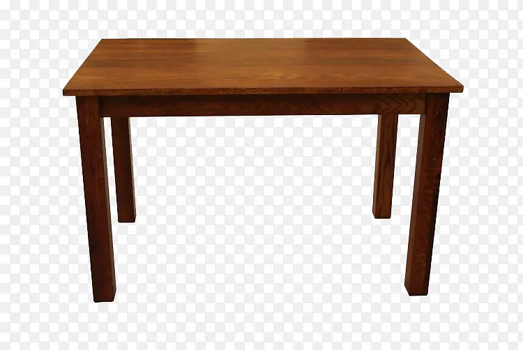 棕色的四方桌子