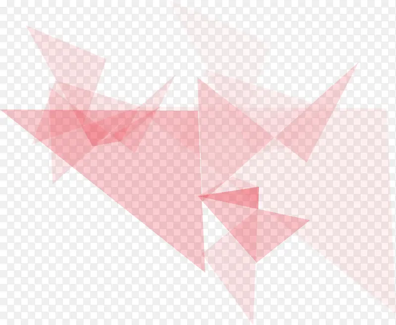 粉色创意几何图形矢量图