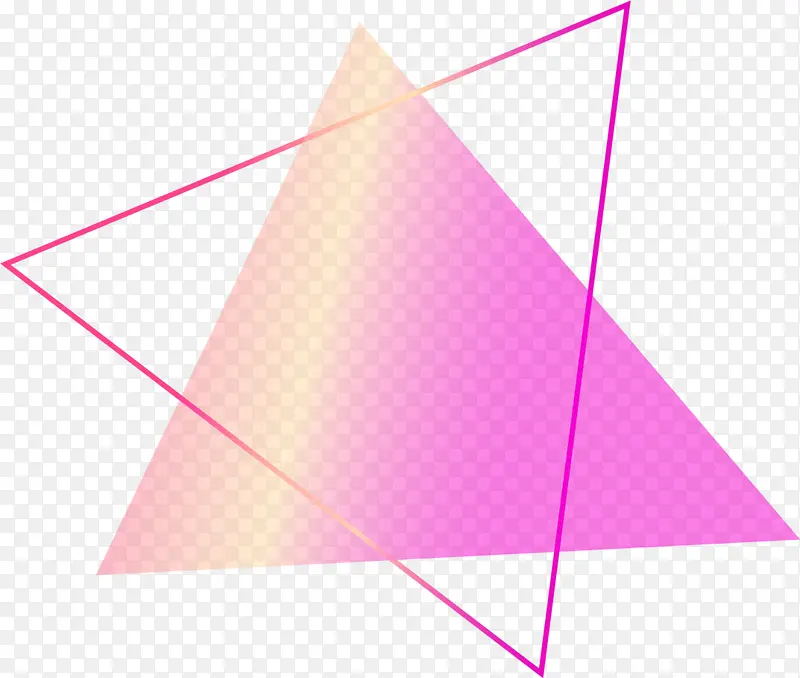 梦幻唯美粉色三角形