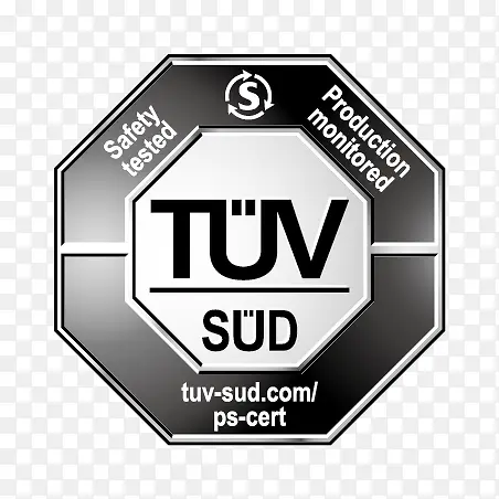手绘卡通TUV logo 黑白标志