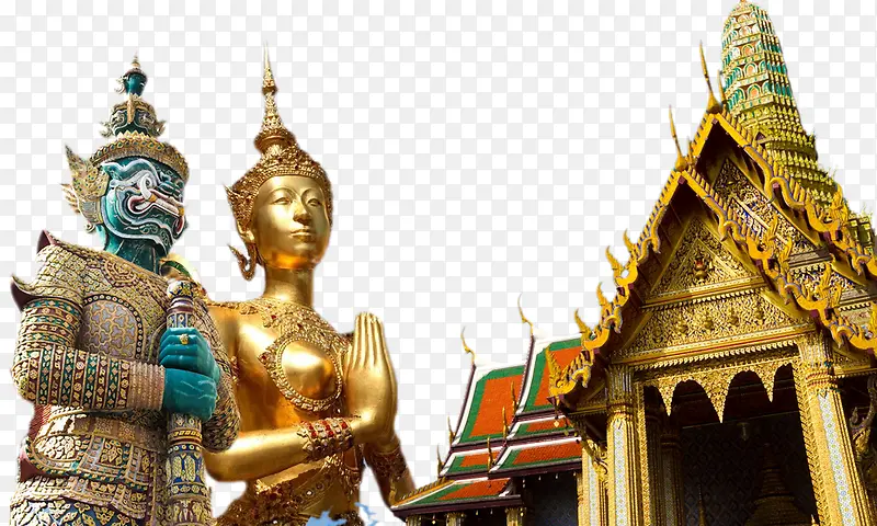 泰国寺庙佛像元素