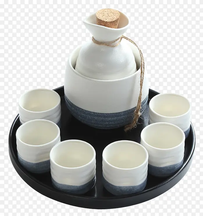 日式陶瓷温酒器酒杯