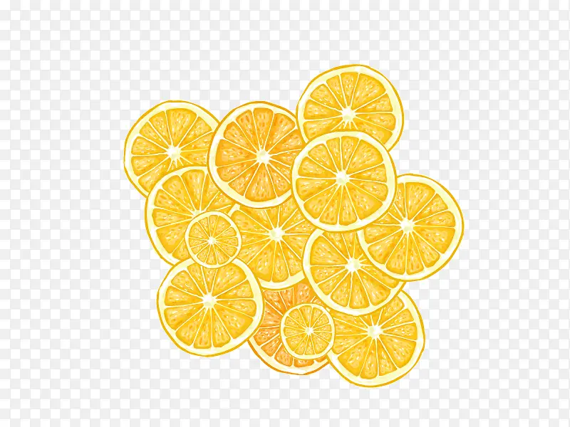 水果柠檬背景装饰矢量图