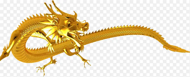 金色飞舞的巨龙