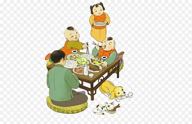 高清大家一起吃饭