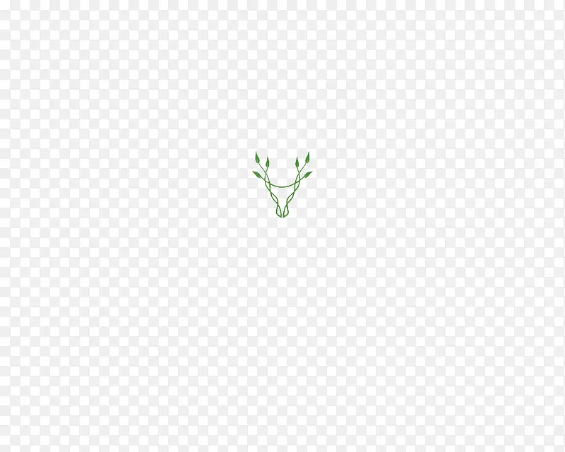 树叶鹿角logo