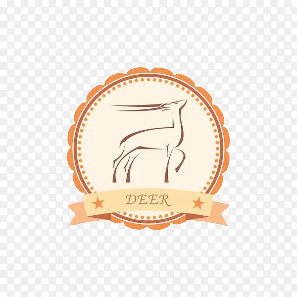 小鹿徽章