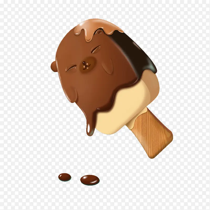 小熊雪糕  巧克力雪糕