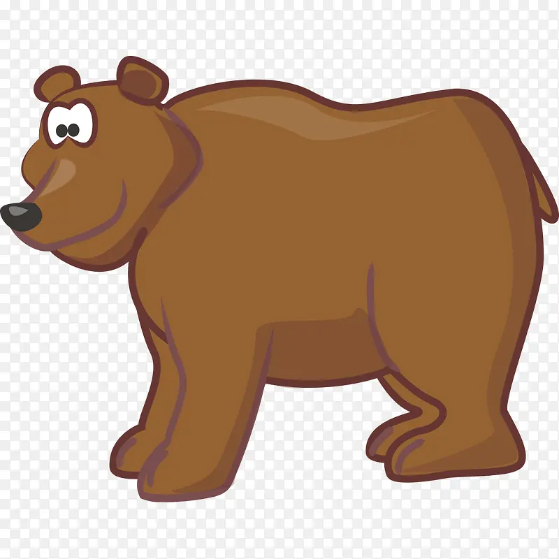 棕色熊卡通图片