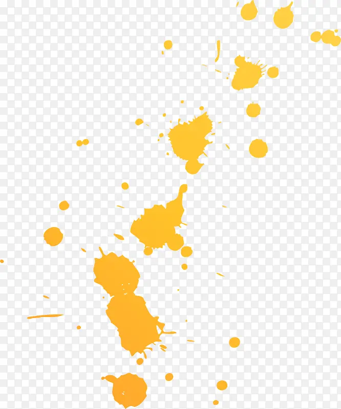 抽象黄色水滴
