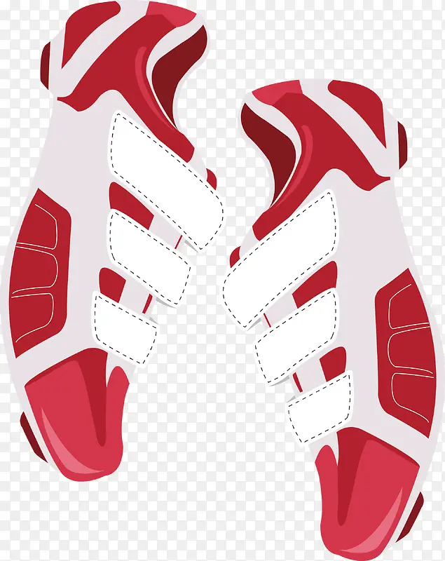 红色男式运动鞋