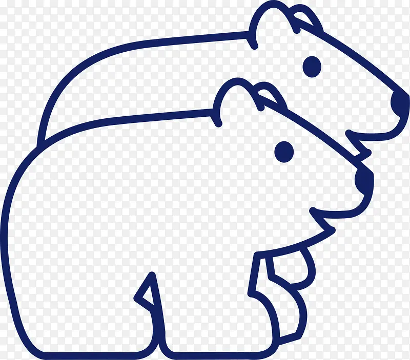 熊Outline-Animal-icons