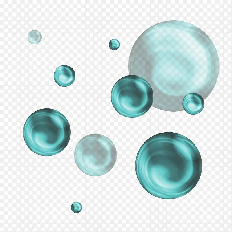 蓝色水珠
