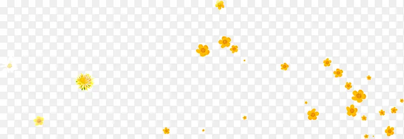 黄色漂浮花瓣