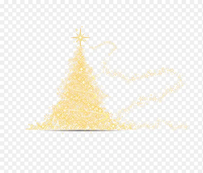 黄色圣诞树