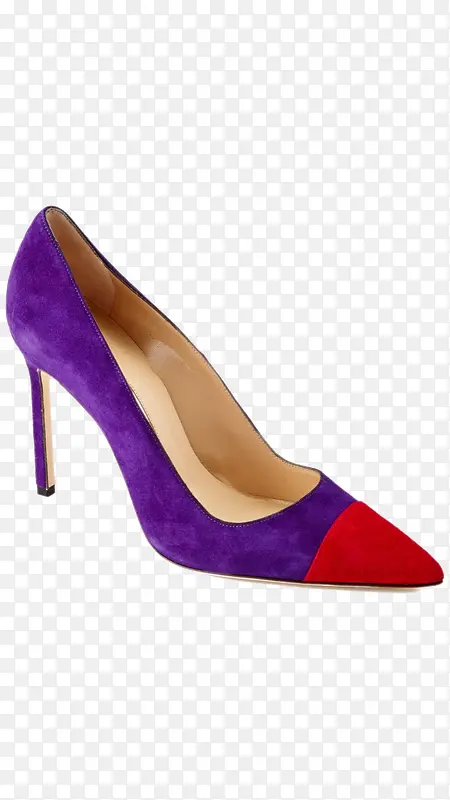 马诺洛紫色磨砂品牌高跟女鞋
