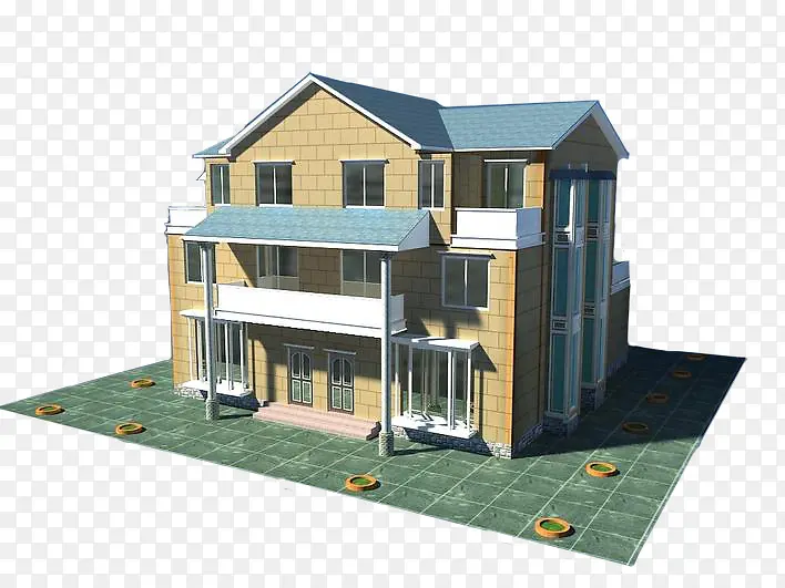 3D别墅房子