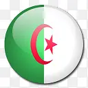 阿尔及利亚国旗国圆形世界旗