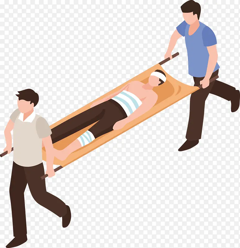 矢量用担架抬送病人PNG图片素材下载_图片编号yjaakozq-免抠素材网