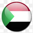 苏丹国旗国圆形世界旗