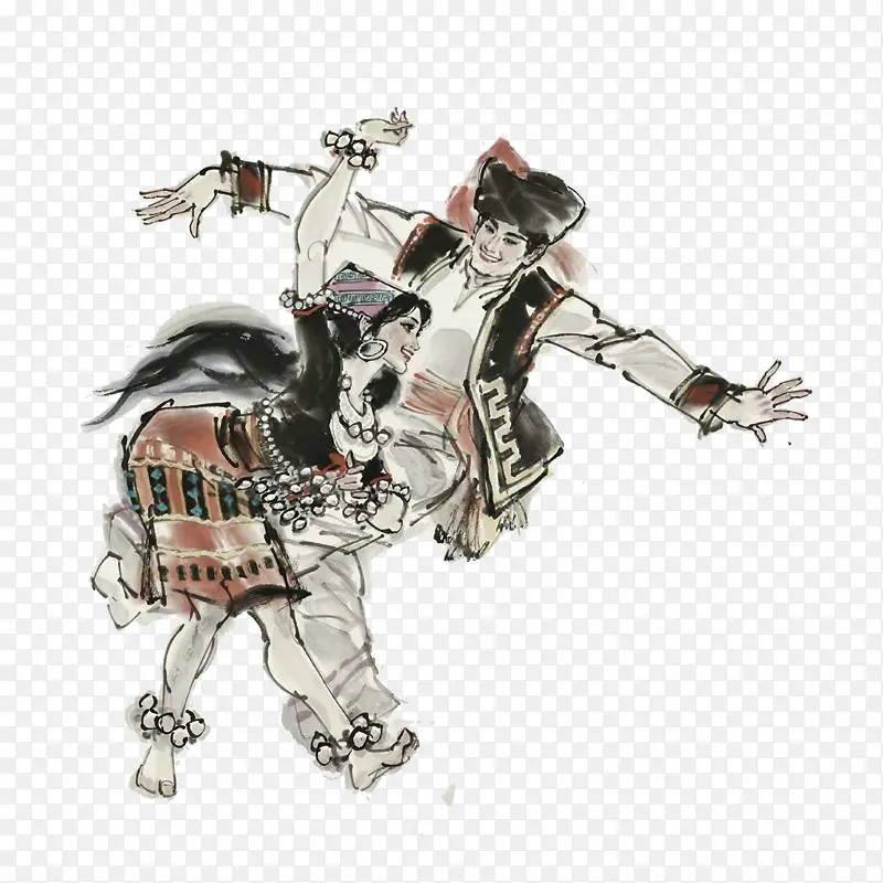 中国黎族热情奔放的传统舞蹈