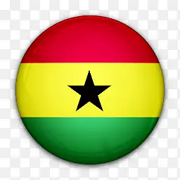 国旗加纳对世界标志图标