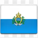 三圣马力诺国旗国国家标志
