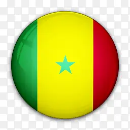国旗对塞内加尔世界标志图标