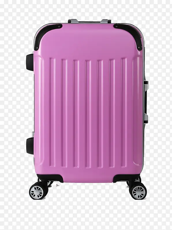 铝框粉紫色行李箱