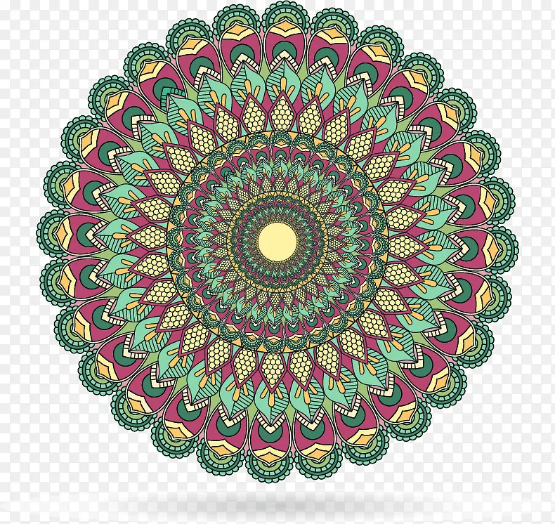 欧式古典线条花纹矢量素材免费下