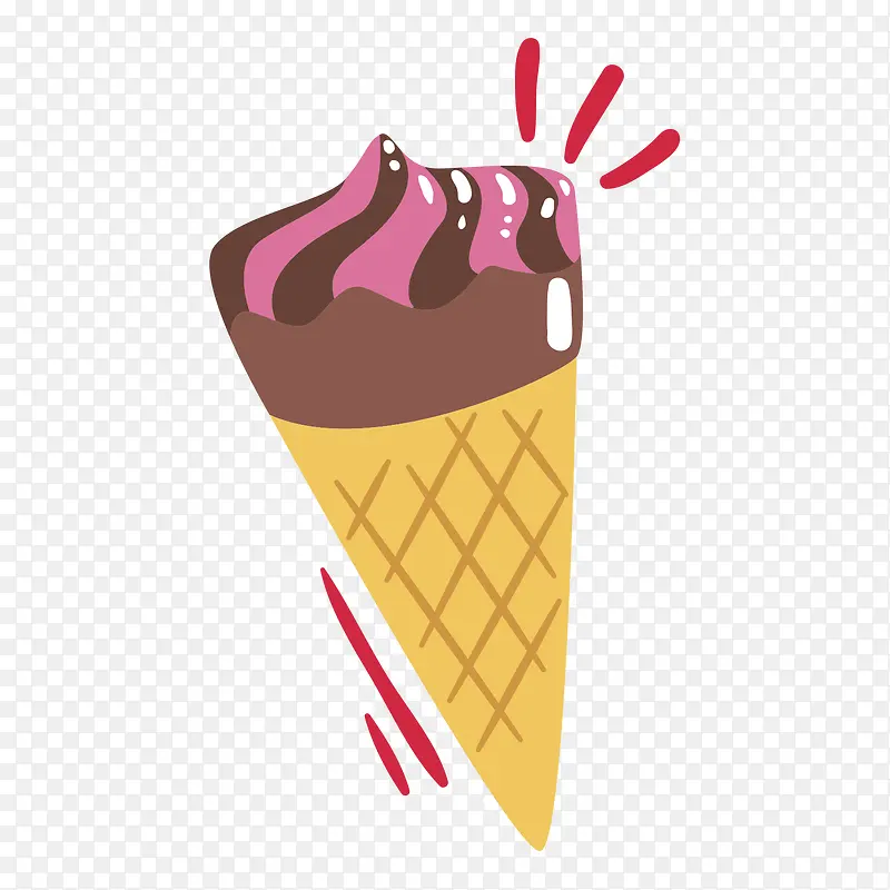 巧克力香芋冰淇淋设计
