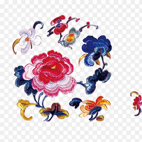 刺绣花朵