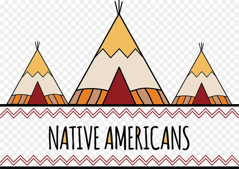 美国原住民帐篷标签