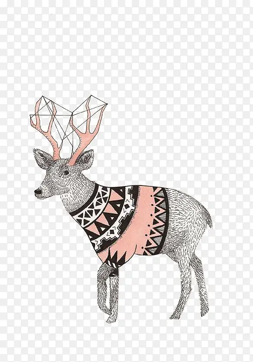 麋鹿动物装饰画