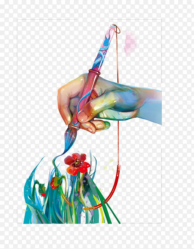 水彩手绘