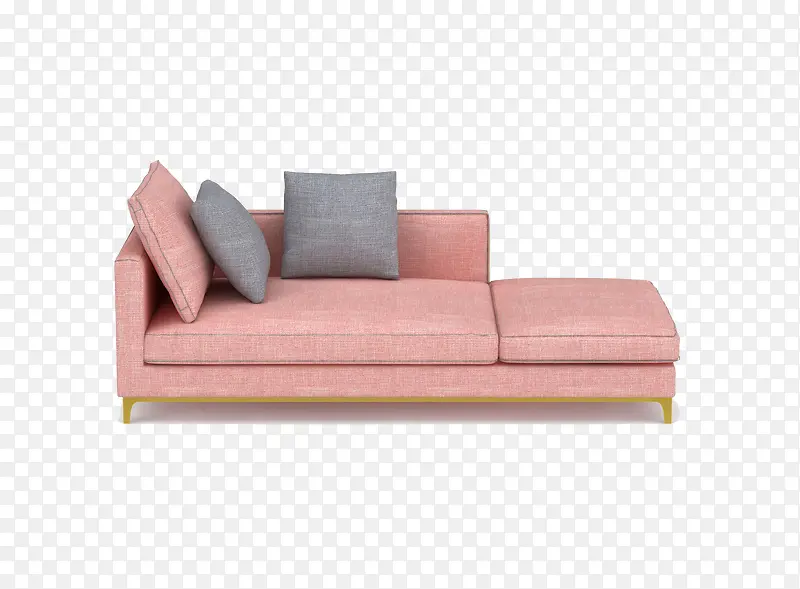 粉色沙发三维模型