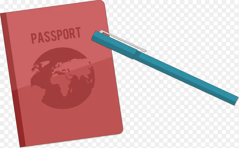 红色封面旅游护照