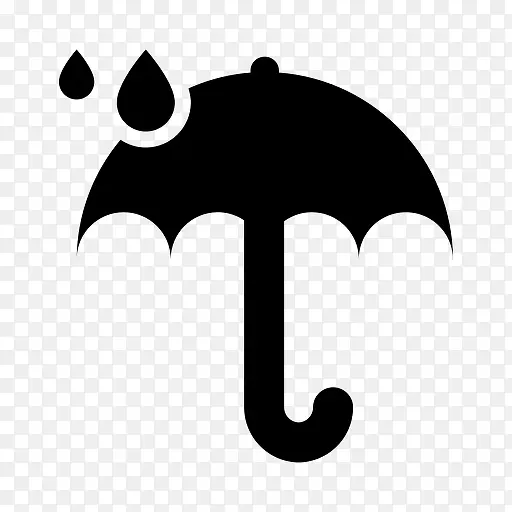 dropletts预测雨伞天气glypho -免费