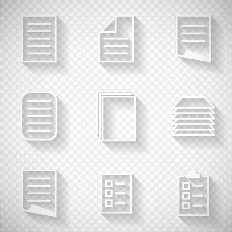 9款精致文本图标矢量素材PNG图片素材下载_图片编号qwxlvwmy-免抠素材网