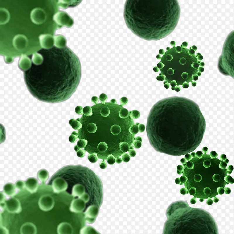 绿色有害细菌球素材库
