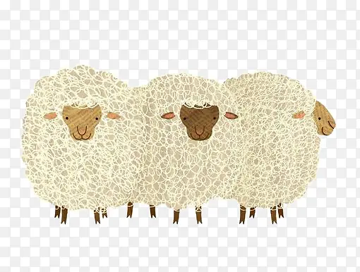 三只绵羊