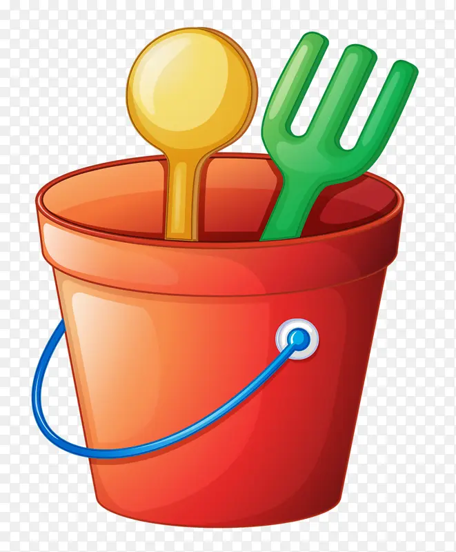 放勺子叉子的塑料桶