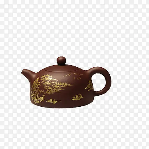 花纹的茶壶